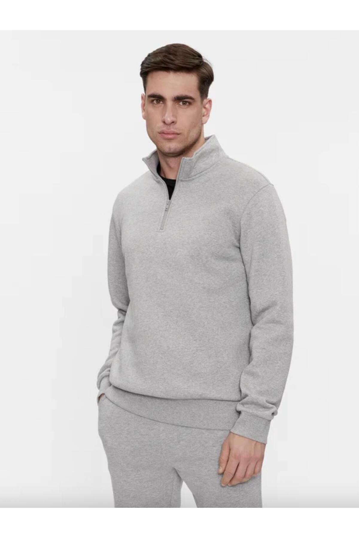 Only & Sons Erkek Onsceres Half Zip Yarım Fermuar Sweatshirt-22019055  - Only & Sons - 2-22019055