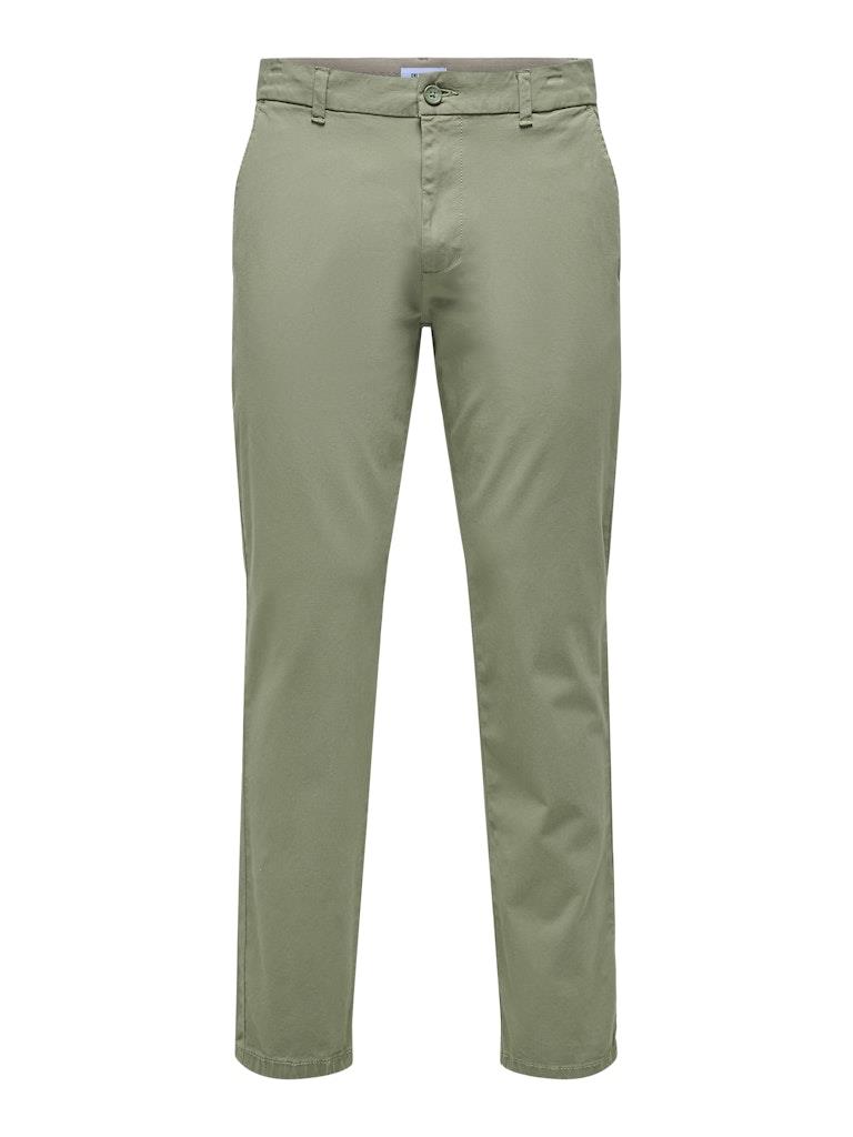 Only & Sons Erkek Regular Fit Lastikli Bel Haki Pantolon - 22029761 - Only & Sons - 22029761-1