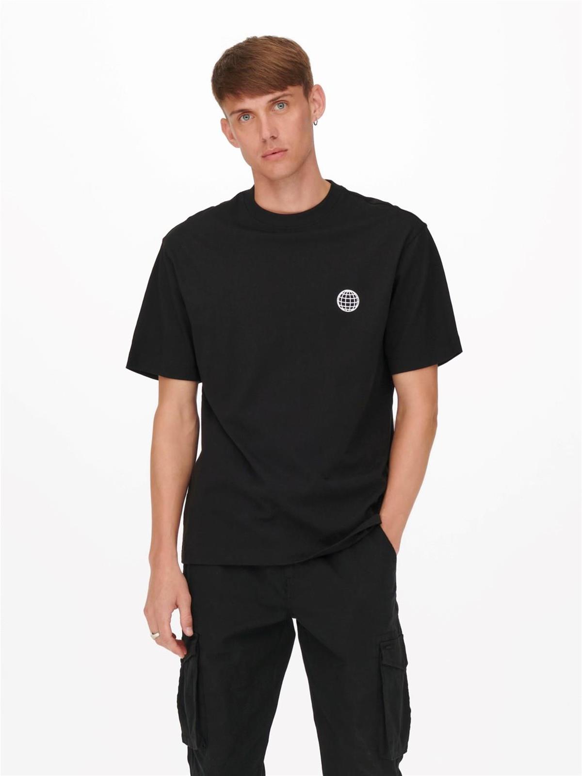 Only & Sons Erkek Sırt Baskılı Relax Fit T-shirt - 22022669 · 12