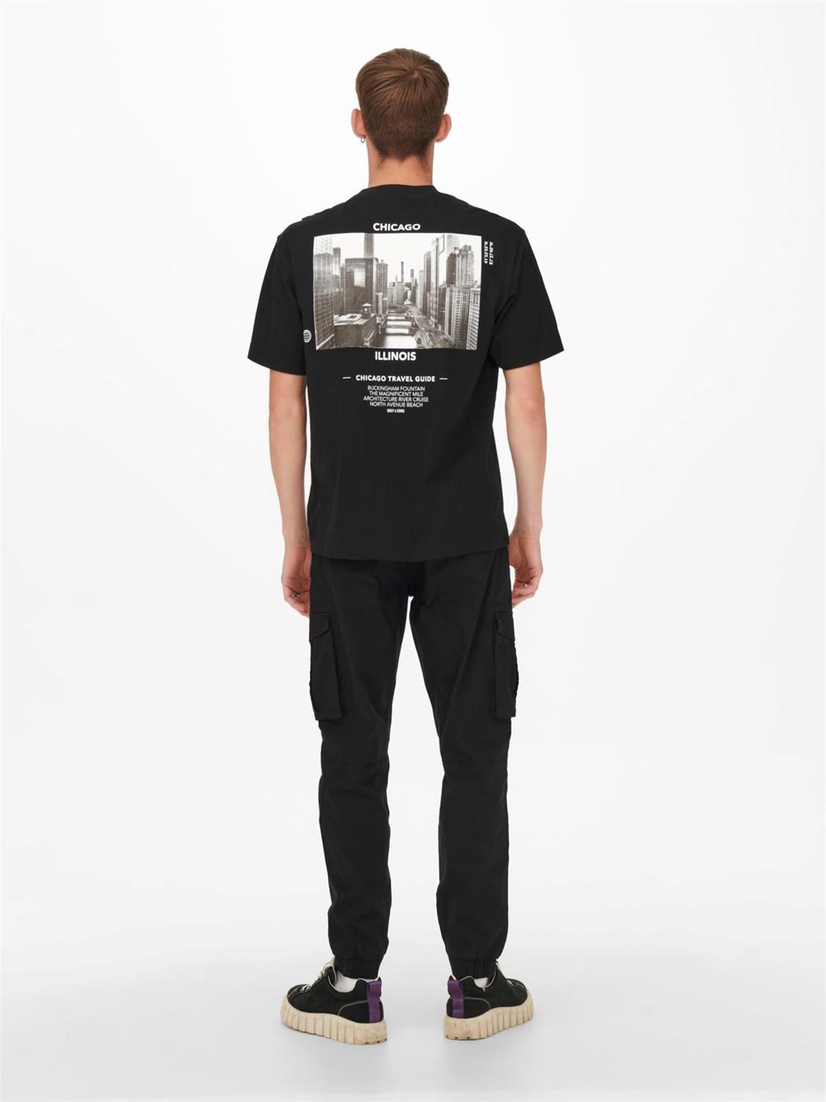 Only & Sons Erkek Sırt Baskılı Relax Fit T-shirt - 22022669 · 26