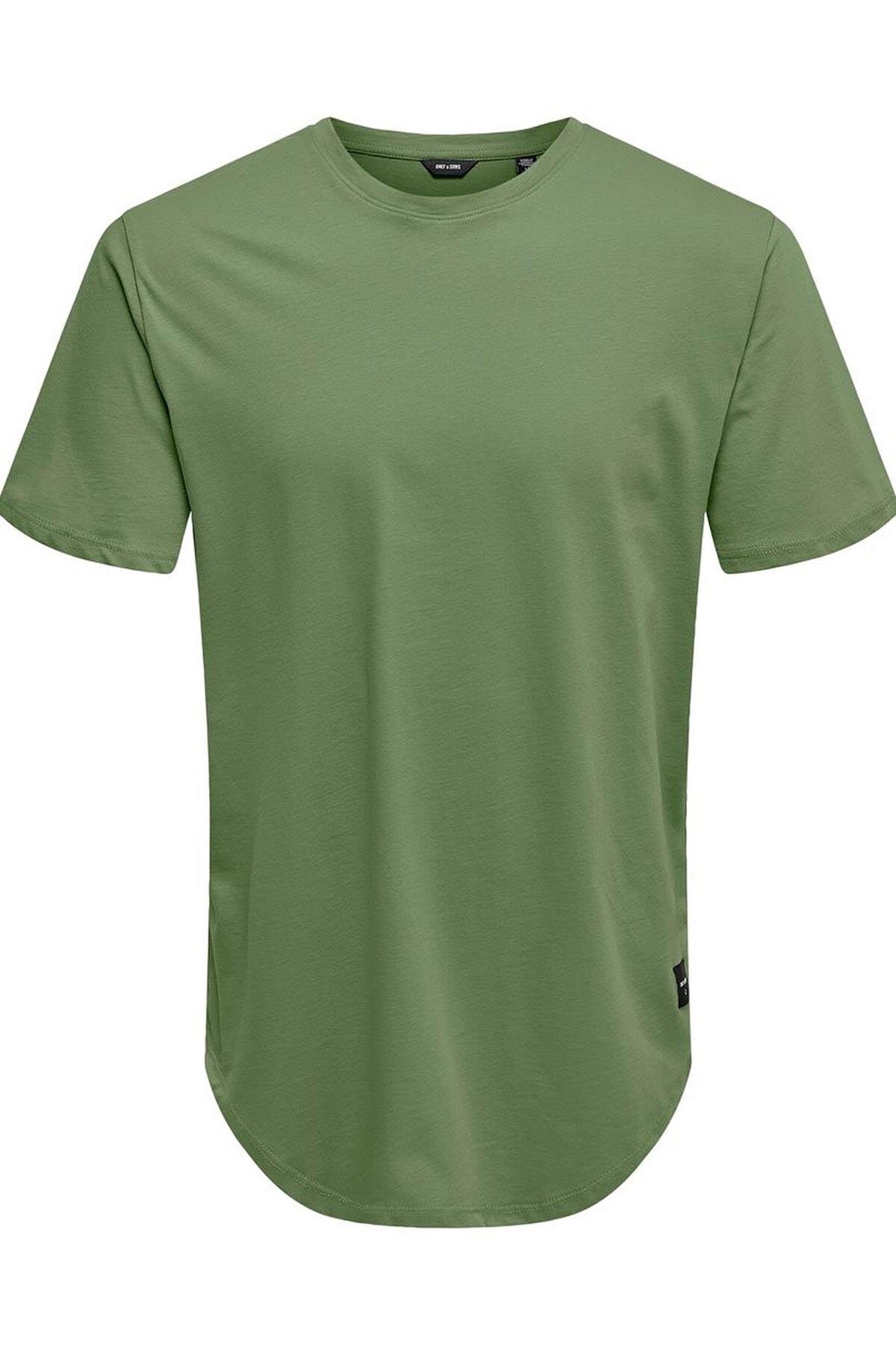 Only & Sons Longy Tee Noos Oil Green T-Shirt  - 22002973 - Only & Sons - 165-22002973