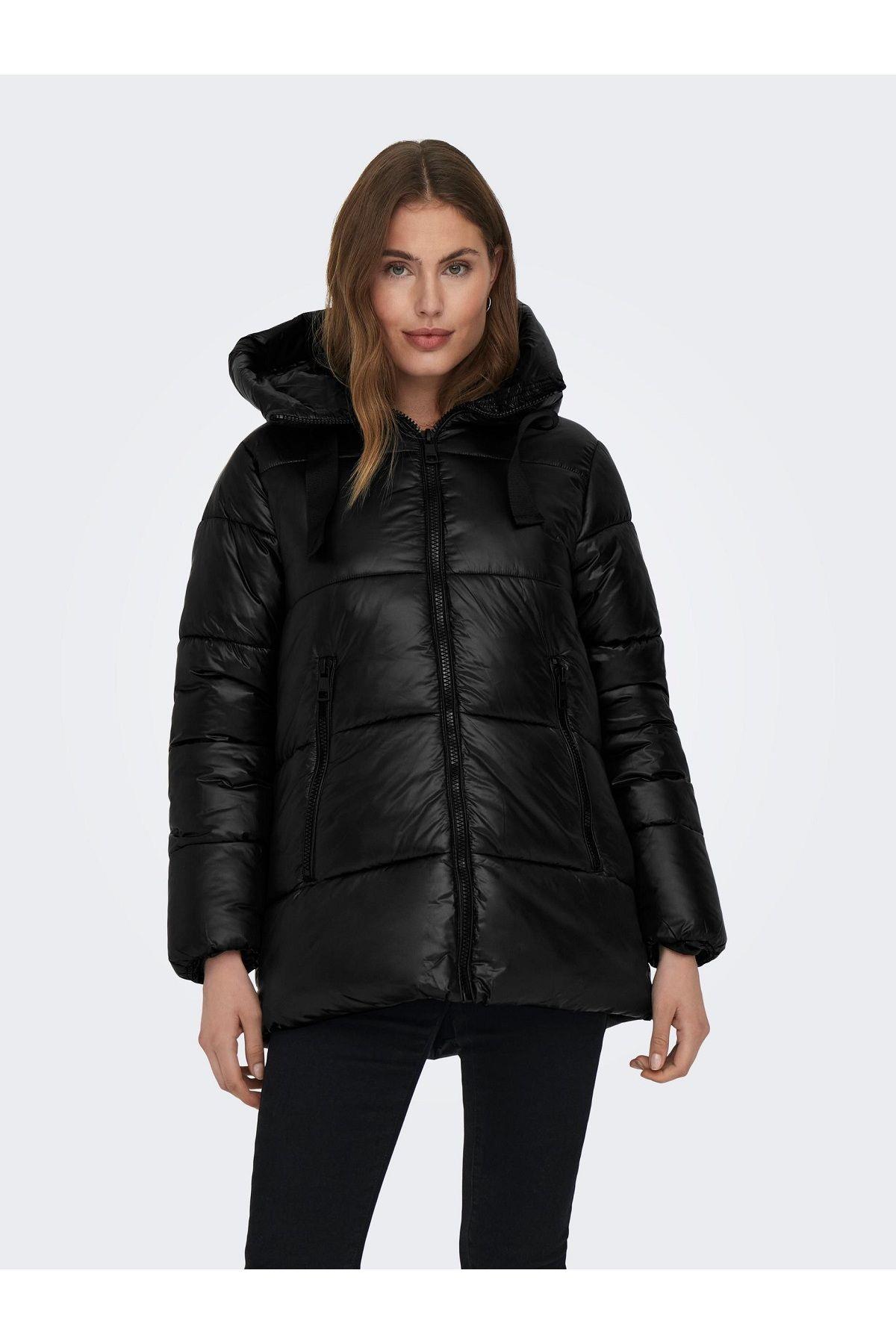 Only Uzun Kapüşonlu Uzun Şişme Mont - 15304773 - Only - 15304773