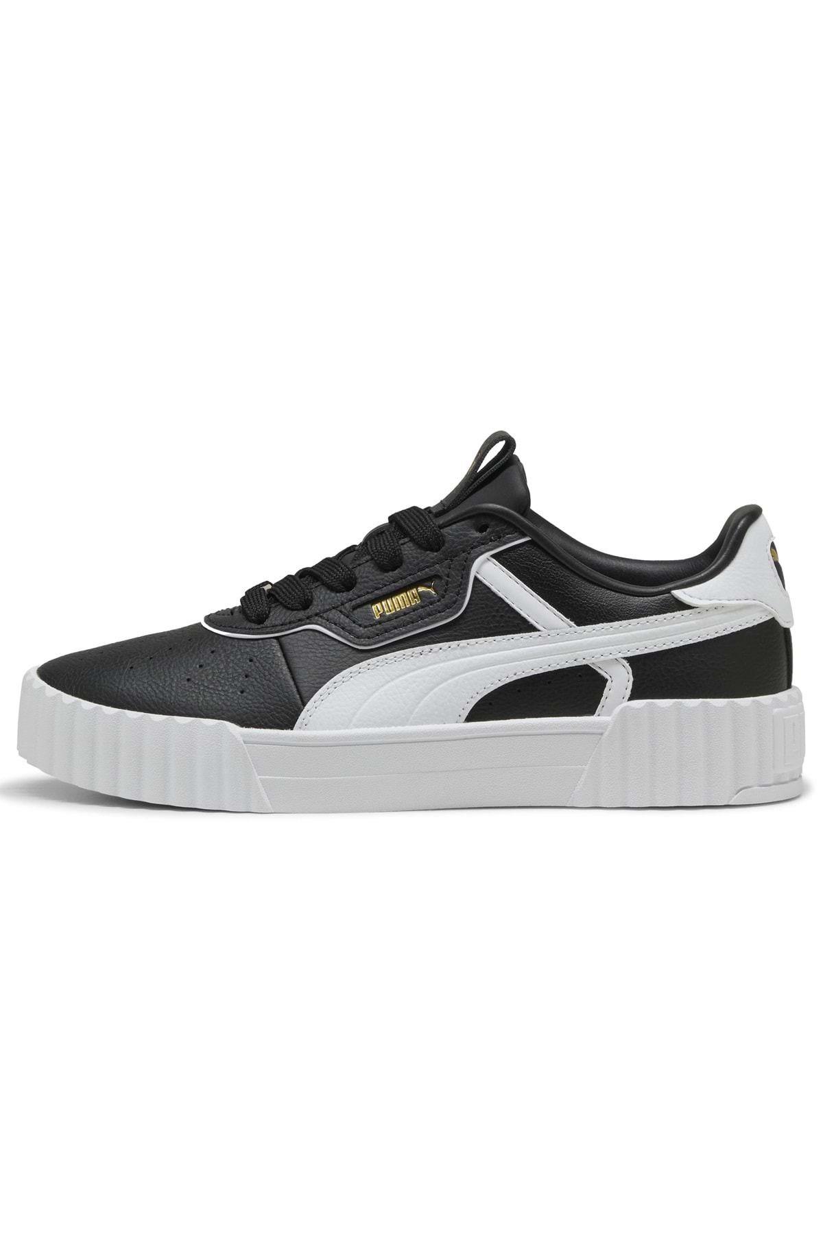 Puma Carina 3.0 Lüxe Kadın Spor Ayakkabı Beyaz Siyah Sneaker - 400724  - Puma - 40072408