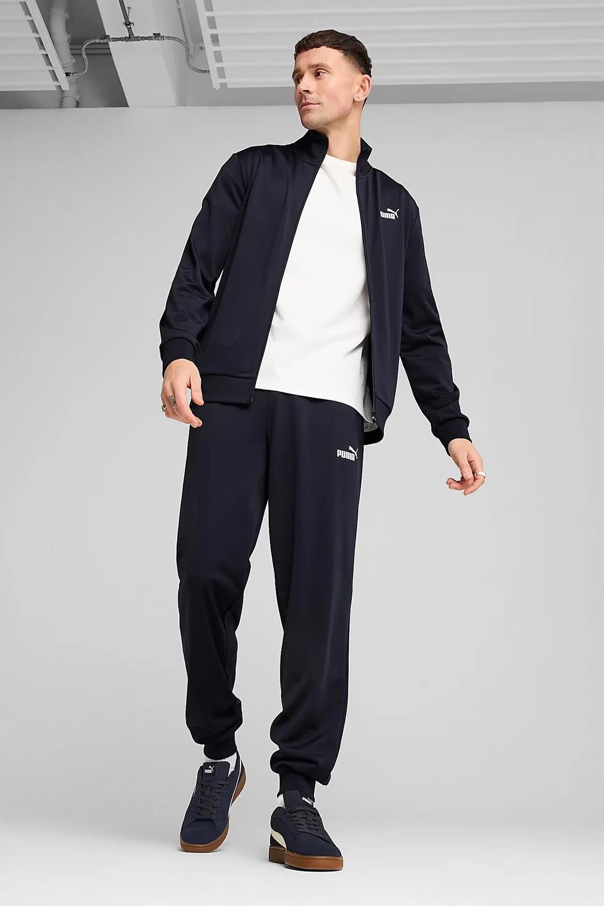Puma Ess Polly Erkek Lacivert Alt Üst Eşofman Takımı - 684847 - Puma - 684847