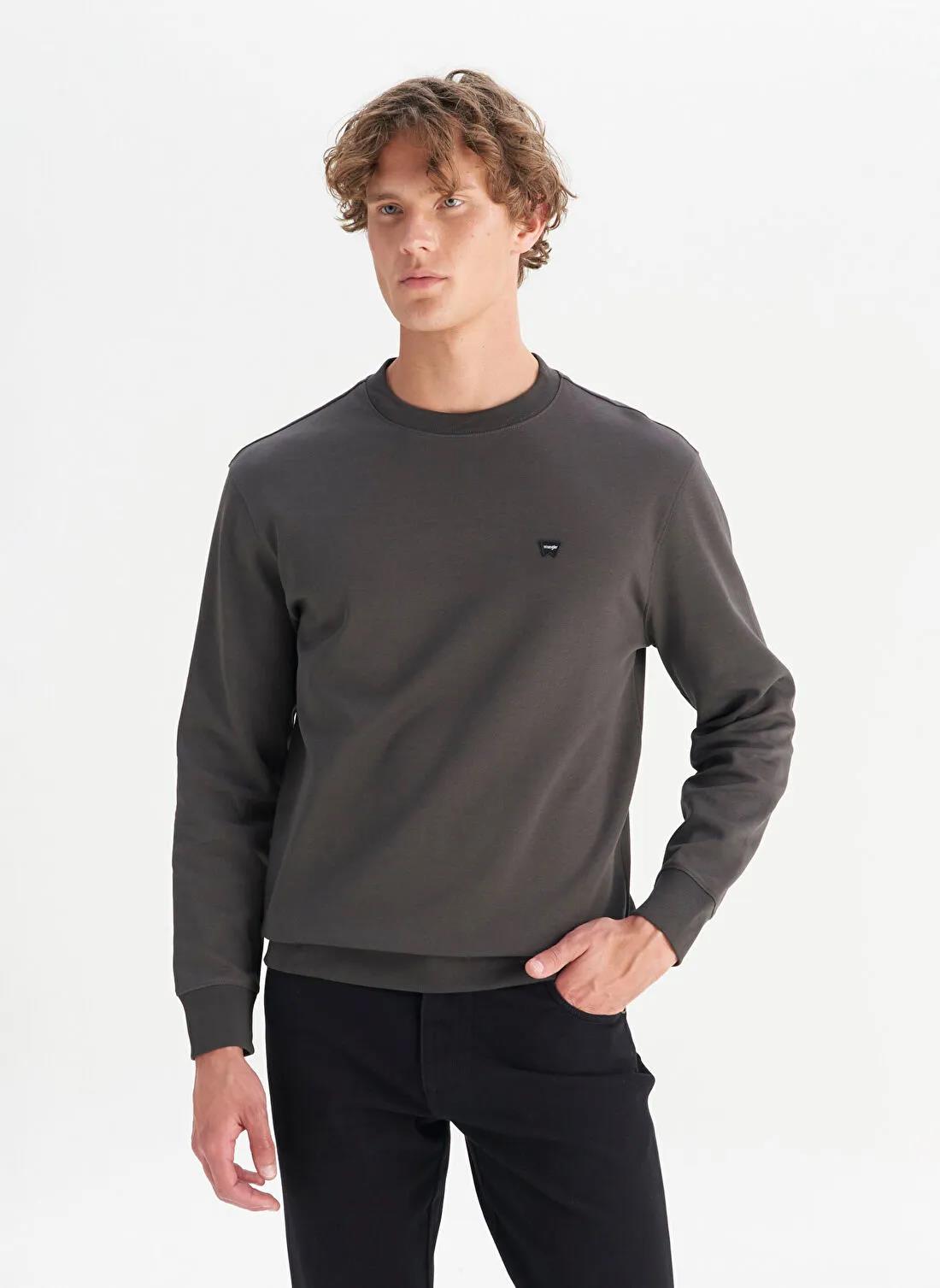 Wrangler Erkek Regular Fit Antrasit Sweatshirt - W252025533W - Wrangler - W252025533W