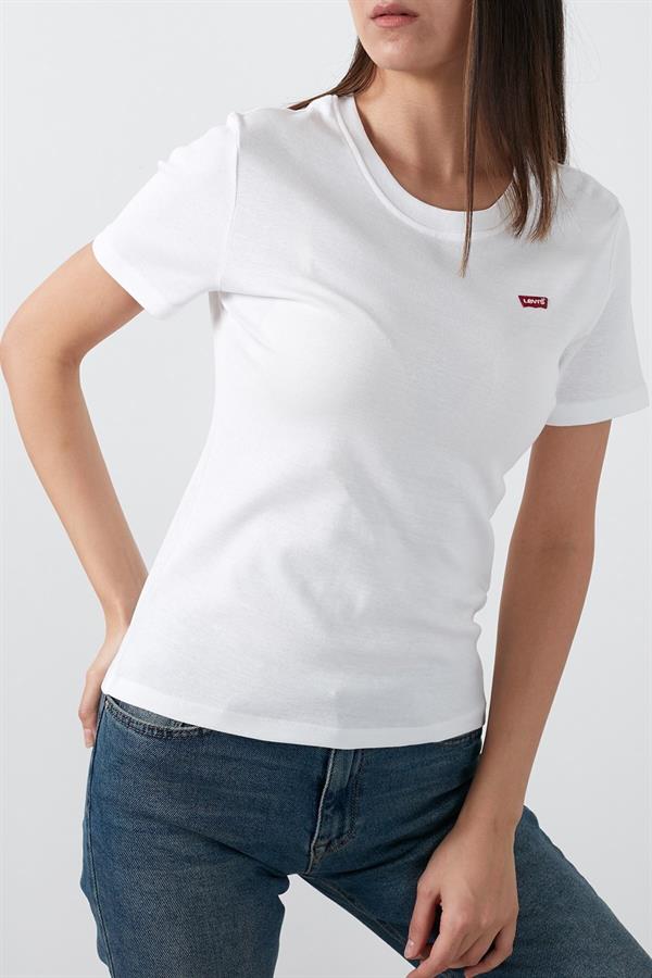 Levi's Kadın Logolu Beyaz T-Shirt - 39185-0122 | varlikstore.com