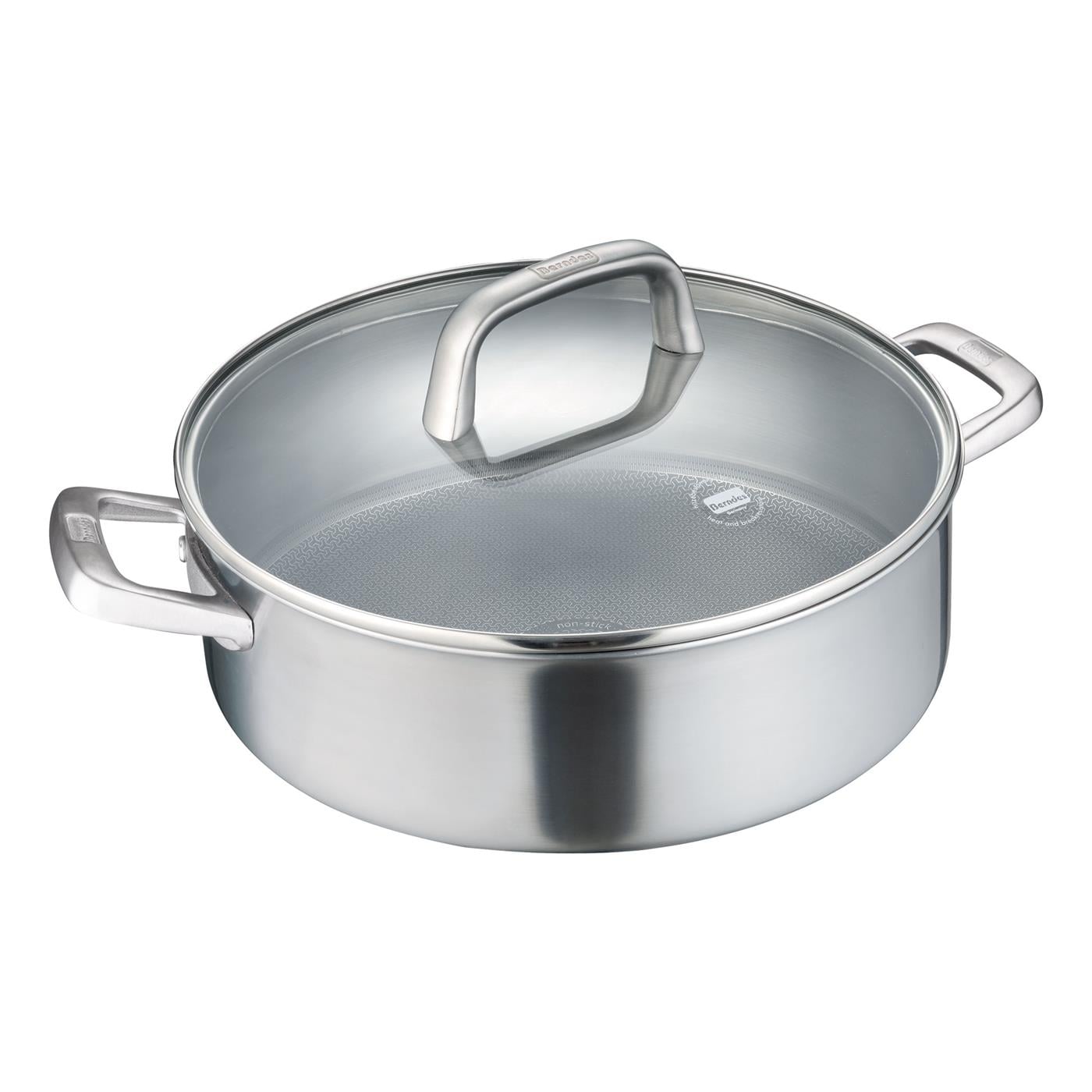 099212 Tricion Pro Paslanmaz Çelik Pilav/Karnıyarık Tenceresi Cam Kapaklı 28cm