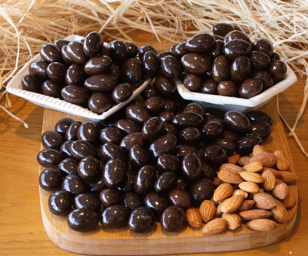 BİTTER ÇİKOLATA KAPLI BADEM DRAJE (1 KG)
