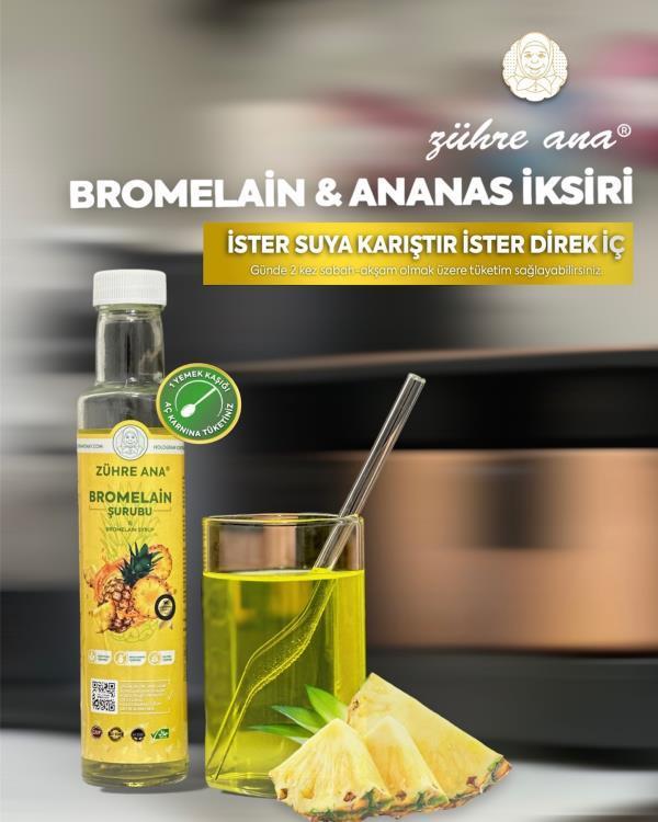  ZÜHRE ANA BROMELAİN ŞURUBU(250ML)