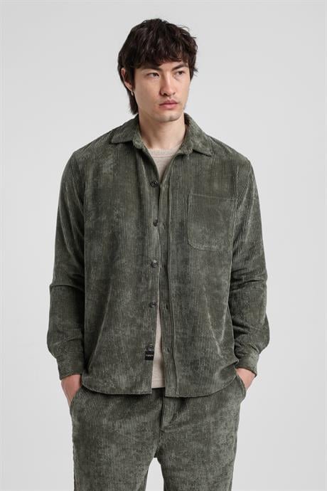 Gömlek Haki Regular Custom  25FWM70001