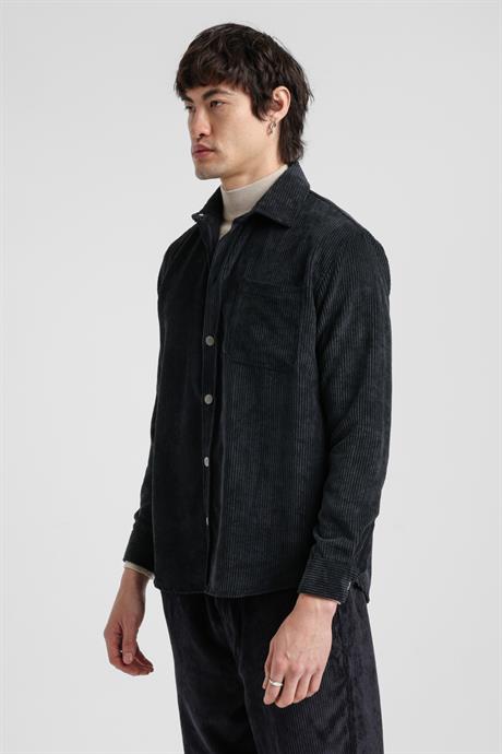 Gömlek Siyah Regular Custom  25FWM70001