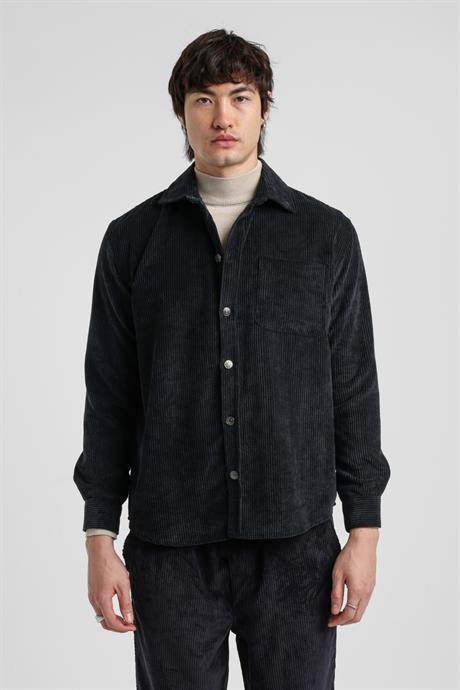 Gömlek Siyah Regular Custom  25FWM70001