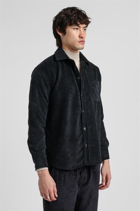 Gömlek Siyah Regular Custom  25FWM70001