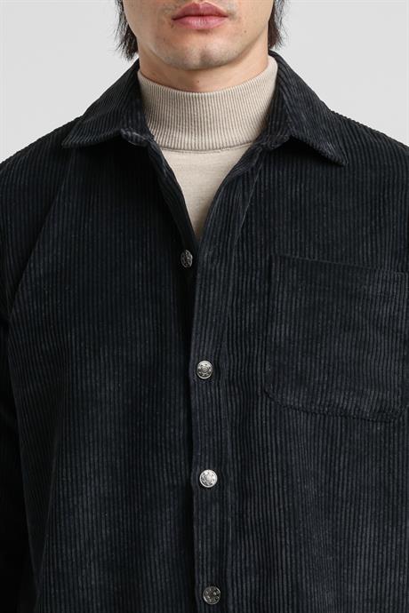 Gömlek Siyah Regular Custom  25FWM70001