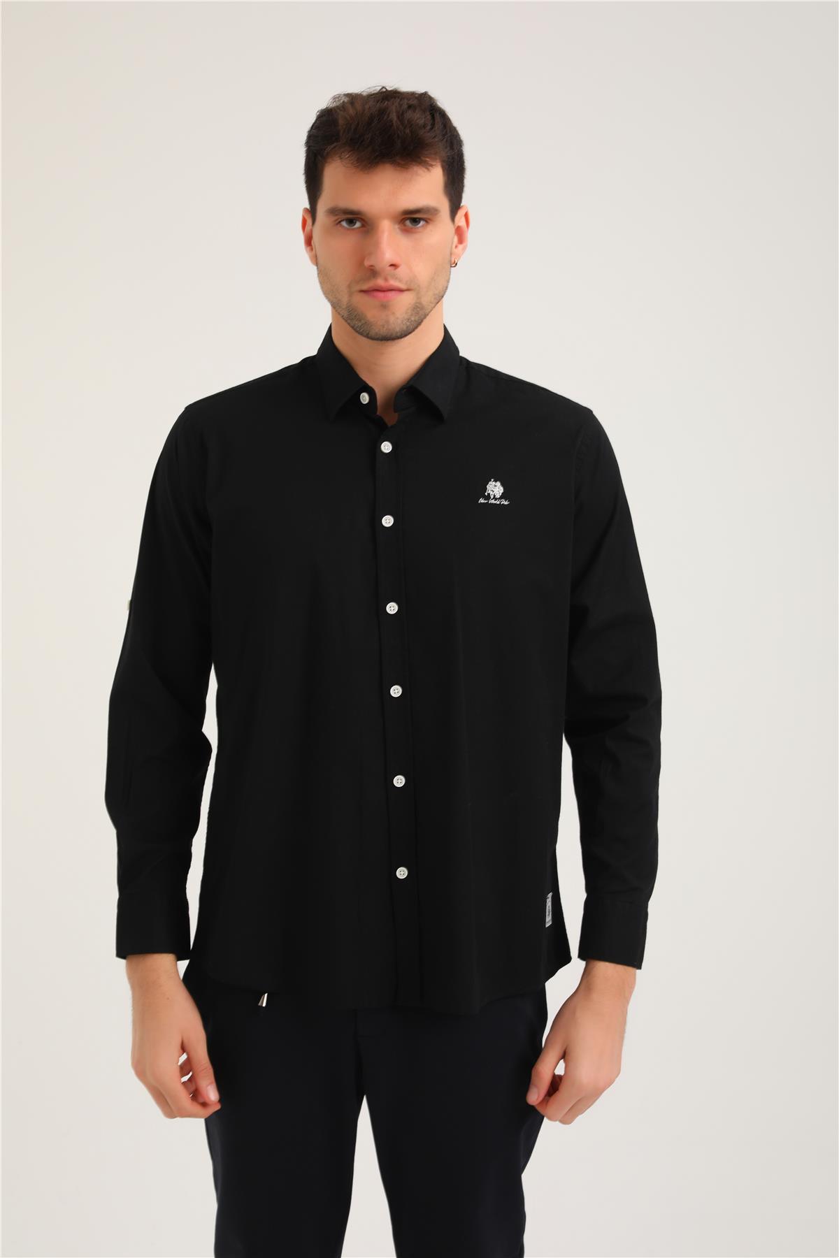 Gömlek Siyah Slim Fit Gömlek 24SSM30003