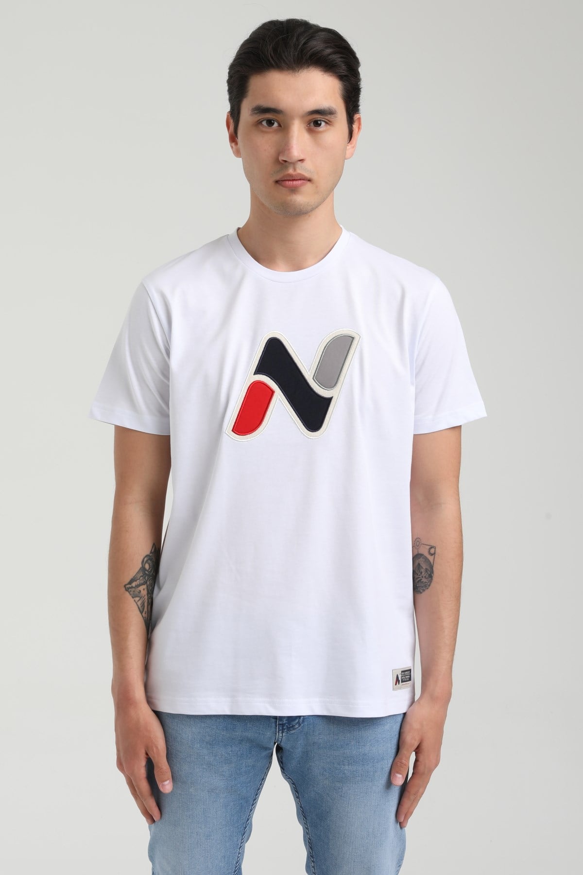 New World Polo Bisiklet Yaka Beyaz Slim Fit Tişört 22.01.T4.005