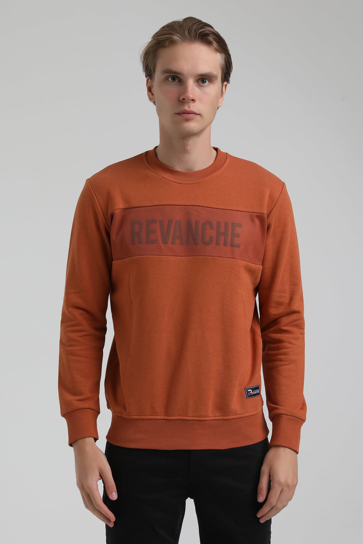 New World Polo Bisiklet Yaka Kiremit Regular Sweatshirt 22FWM60117