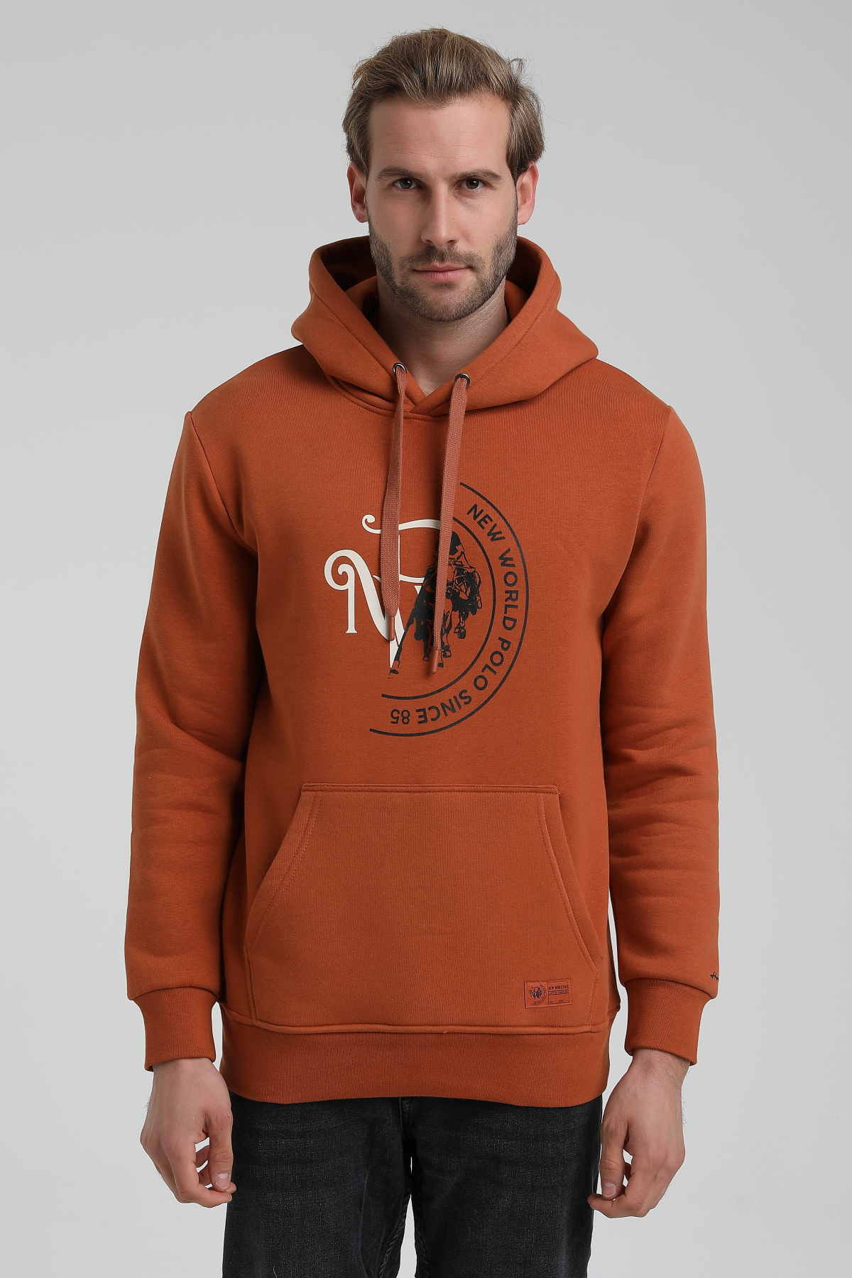 New World Polo Bisiklet Yaka Kiremit Slim Fit Sweatshirt 22FWM64030