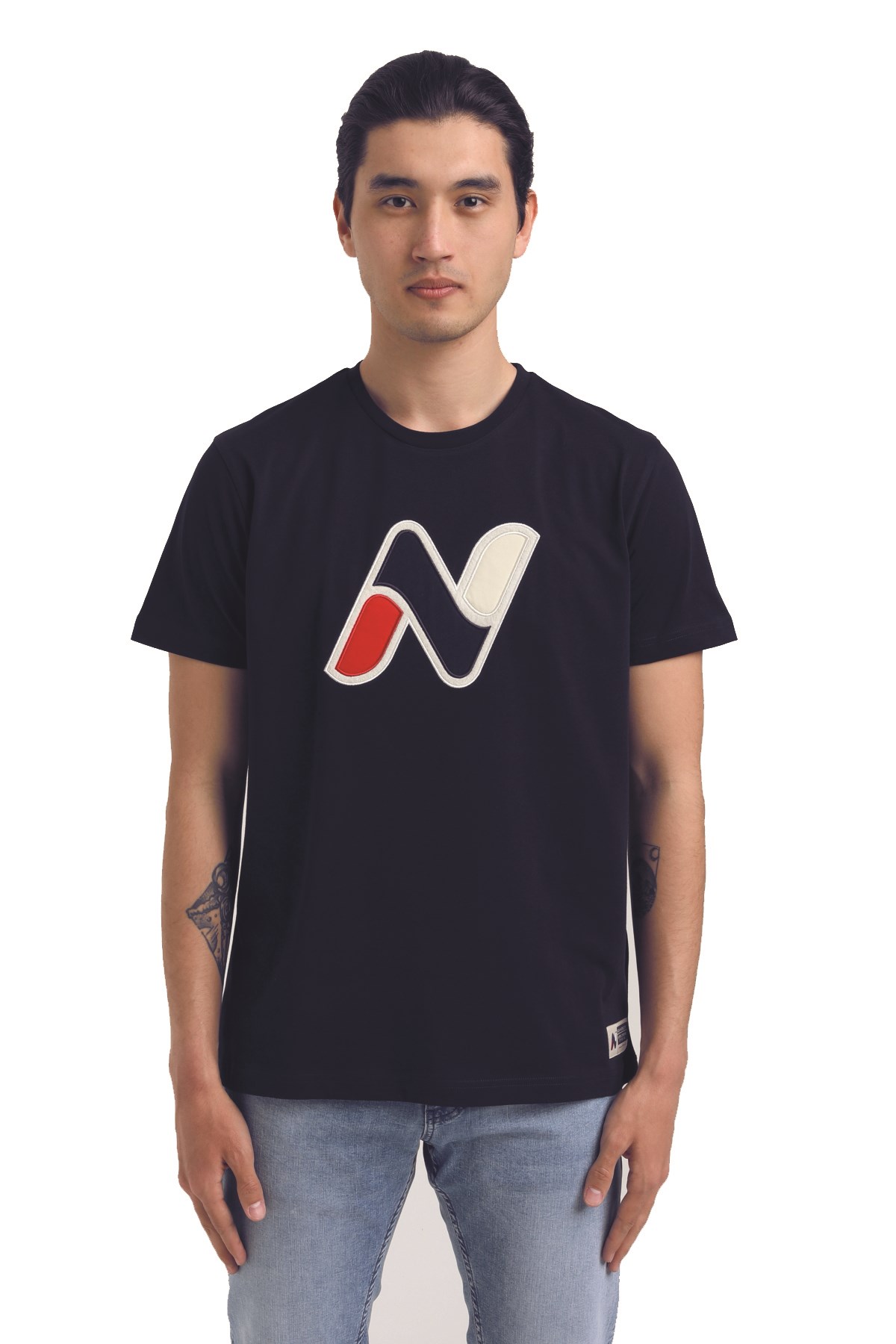 New World Polo Bisiklet Yaka Lacivert Slim Fit Tişört 22.01.T4.005