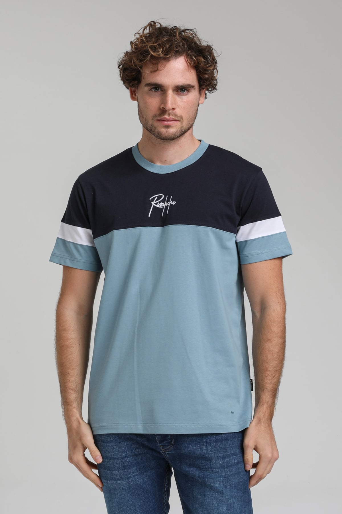 New World Polo Bisiklet Yaka Prada Slim Fit Tişört 23SSM20322