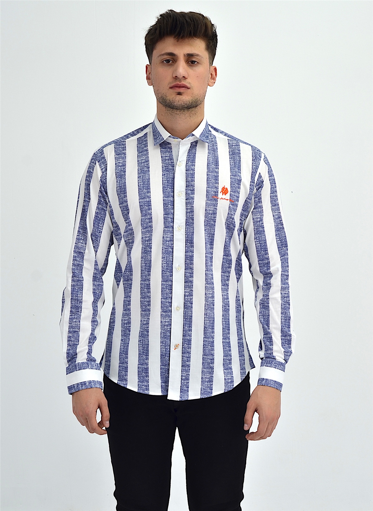 New World Polo Gömlek Beyaz Slim Fit  30008