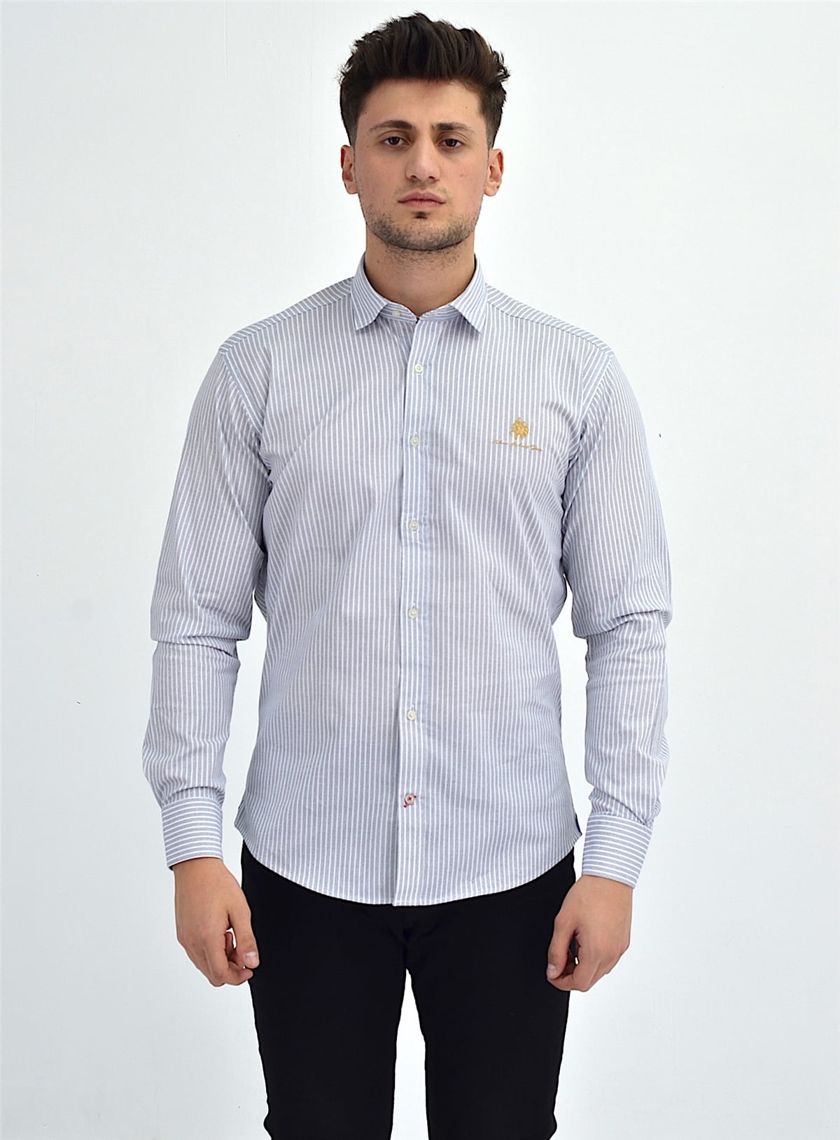 New World Polo Gömlek Gri Slim Fit  30010