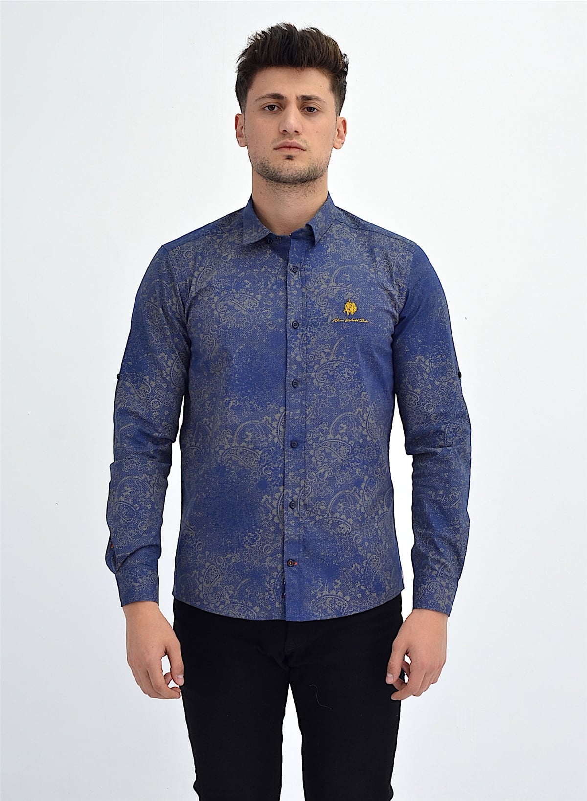 New World Polo Gömlek İndigo Slim Fit  30021