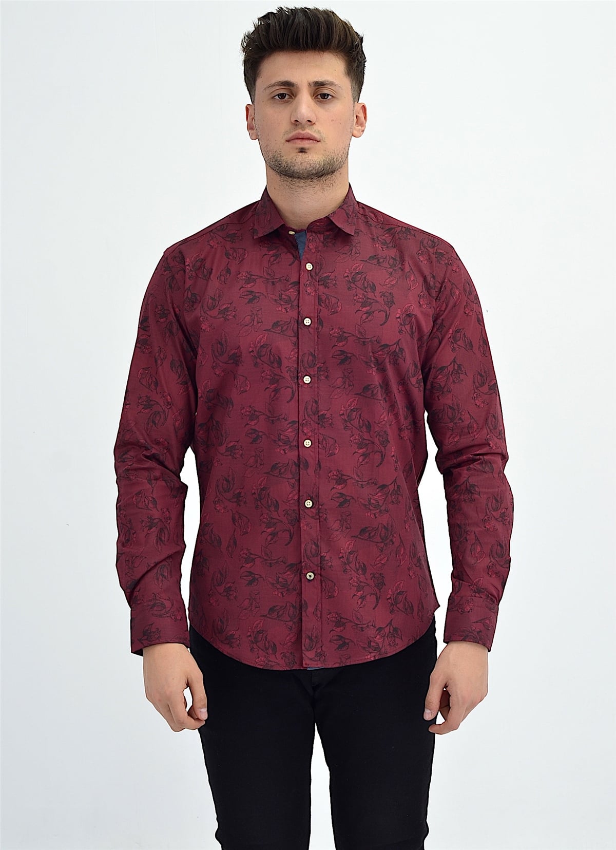 New World Polo Gömlek Kırmızı Slim Fit  30007