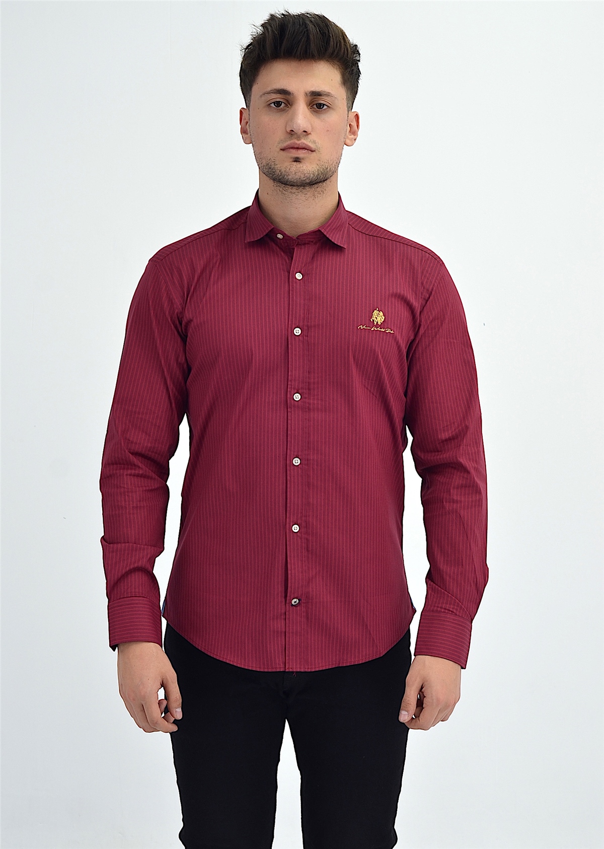 New World Polo Gömlek Kırmızı Slim Fit  30010