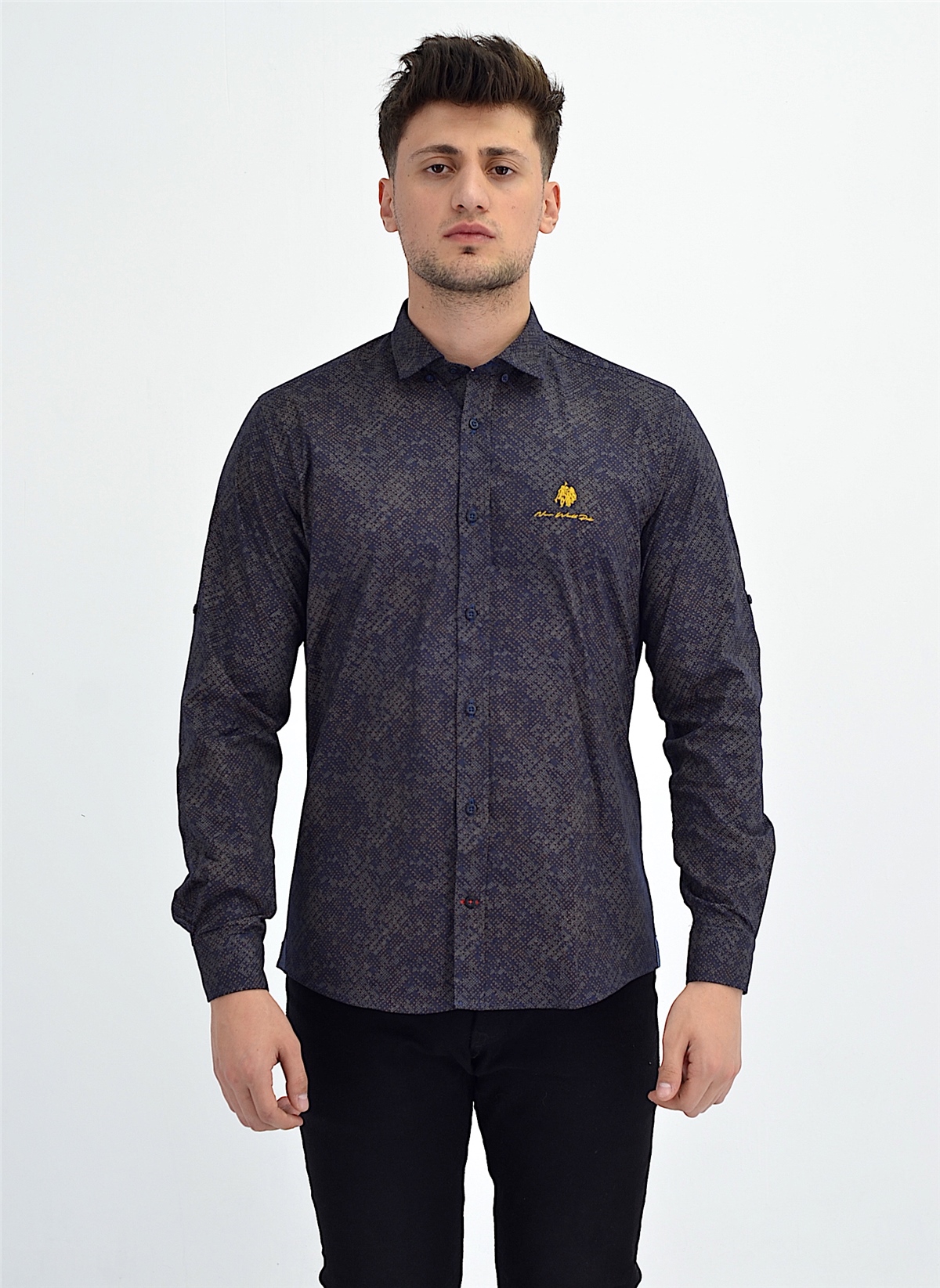 New World Polo Gömlek Lacivert Slim Fit  30022