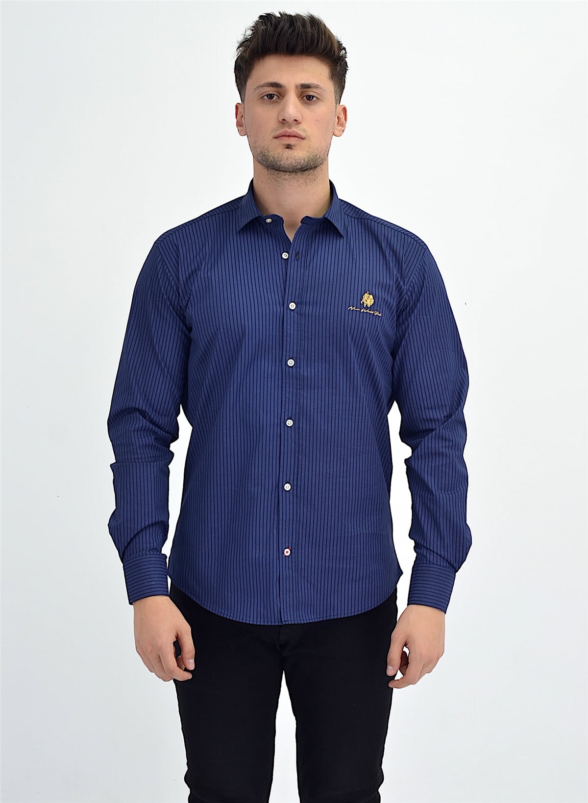 New World Polo Gömlek Mürdüm Slim Fit  30010