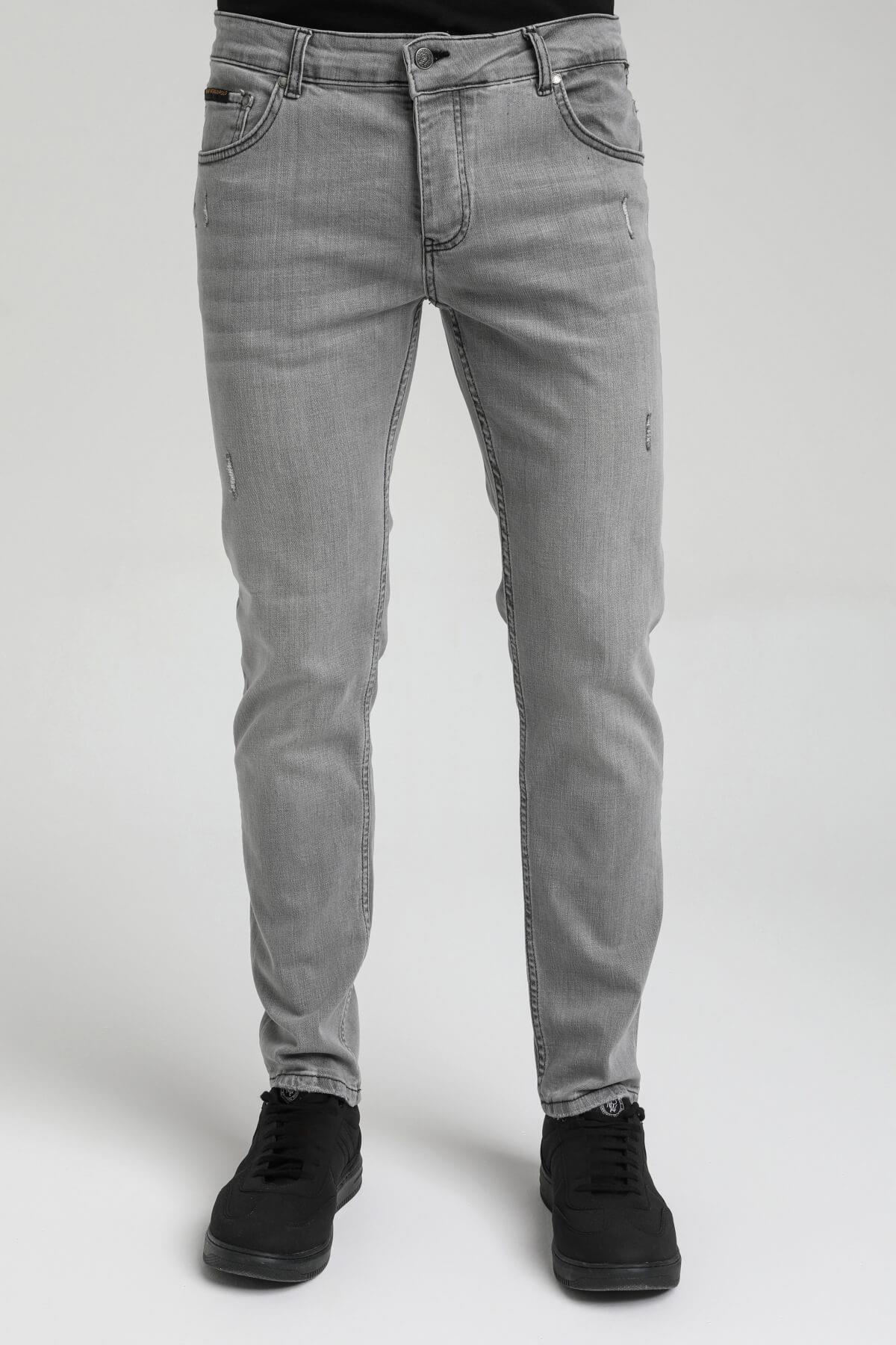 New World Polo Jean Gri Slim Fit Jean 23SSM40013