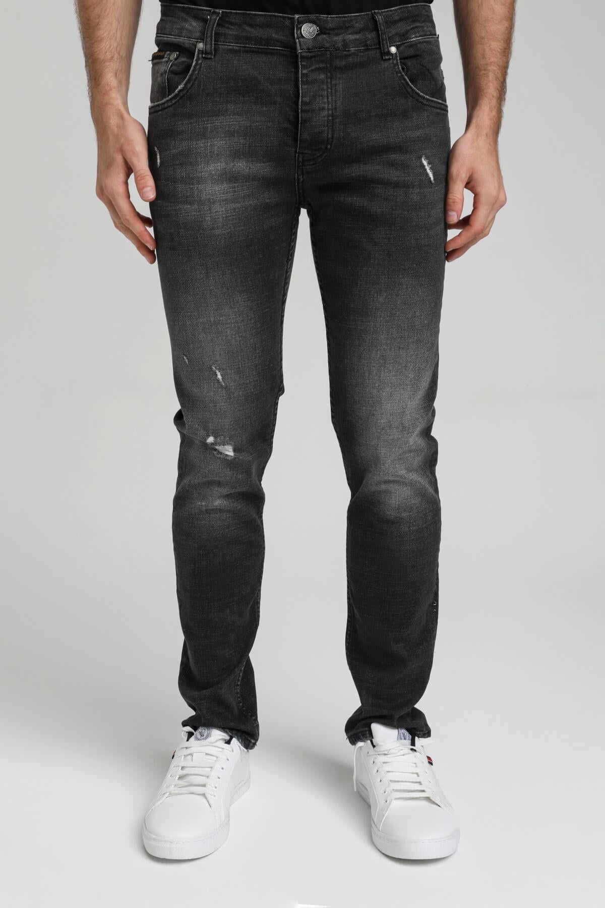 New World Polo Jean Siyah Slim Fit Jean 23SSM40011