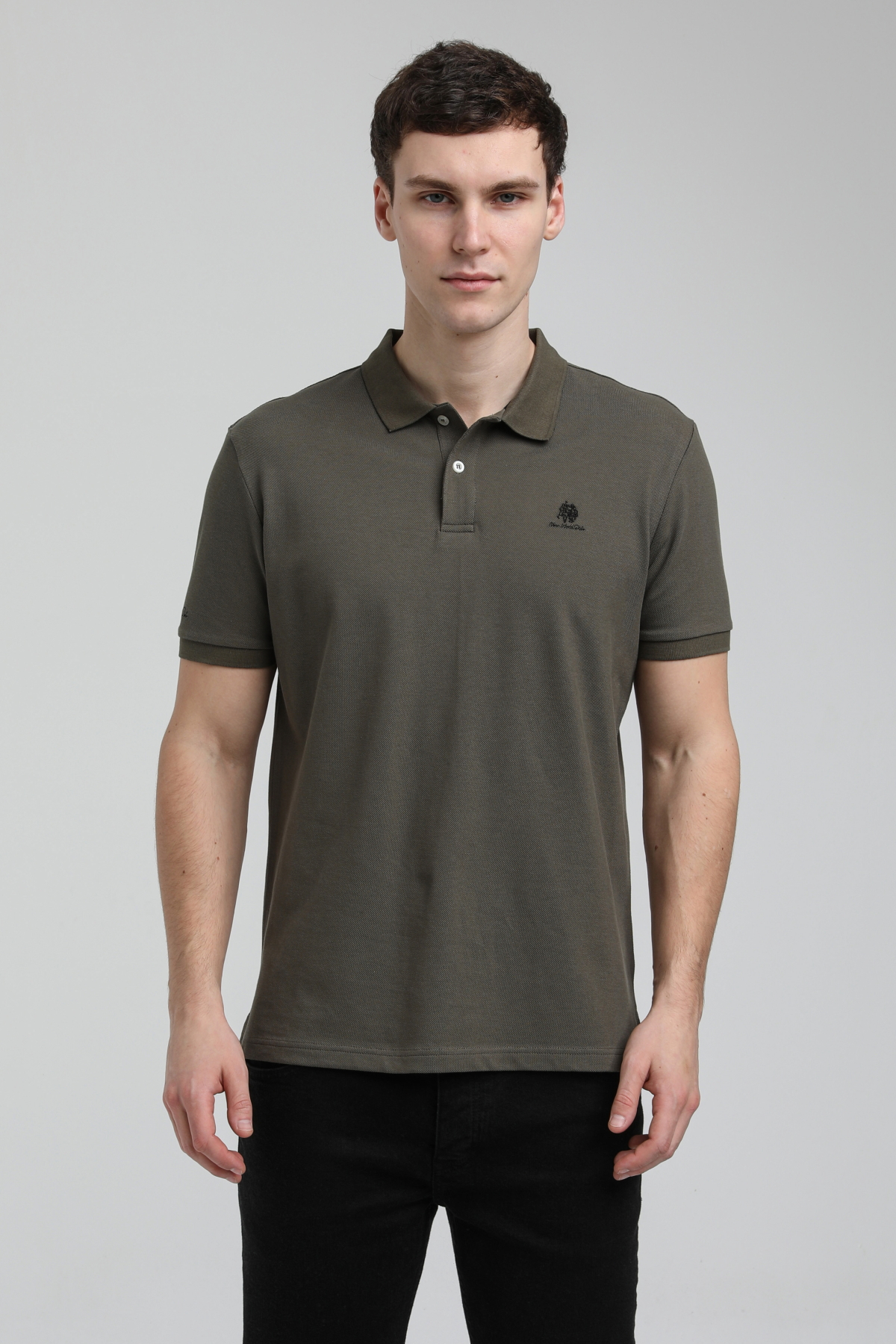 New World Polo Polo Yaka Haki Regular Custom Polo 23SSM10248