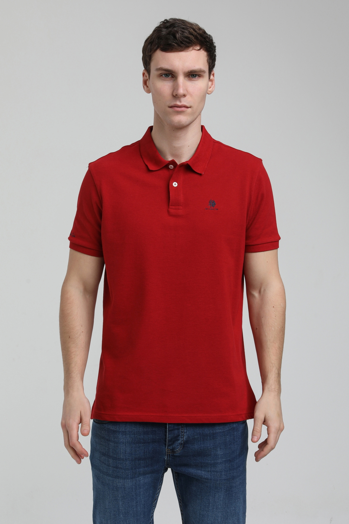 New World Polo Polo Yaka Kırmızı Regular Custom Polo 23SSM10248