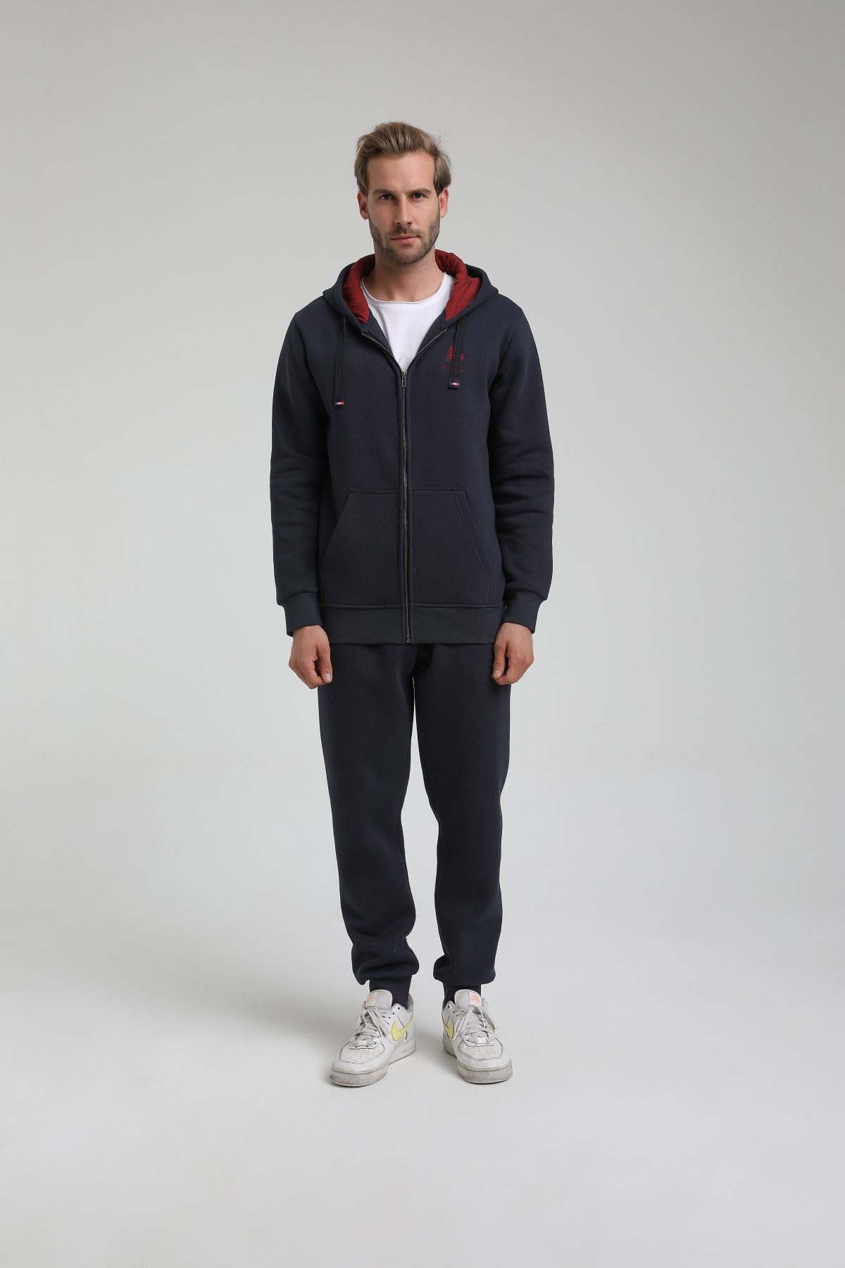 New World Polo Takım Lacivert Slim Fit Eşofman 22FWM64039