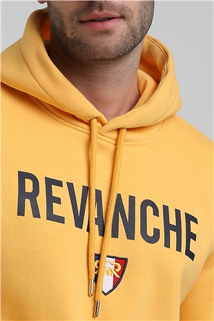 New World Polo Bisiklet Yaka Hardal Slim Fit Sweatshirt 22FWM64036