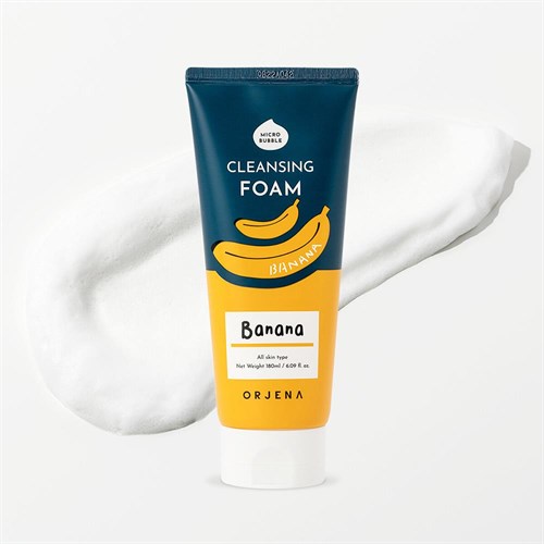 Orjena Cleansing Foam (Banana) - Muz Özlü Yüz Temizleyici Köpük Dokusu