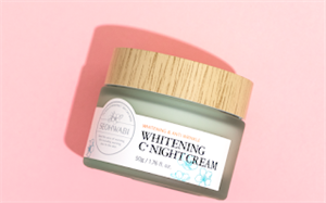 Seohwabi Whitening C+ Night Cream - Lekeli Ciltler İçin Aydınlatıcı Gece Kremi Pembe Arkaplan