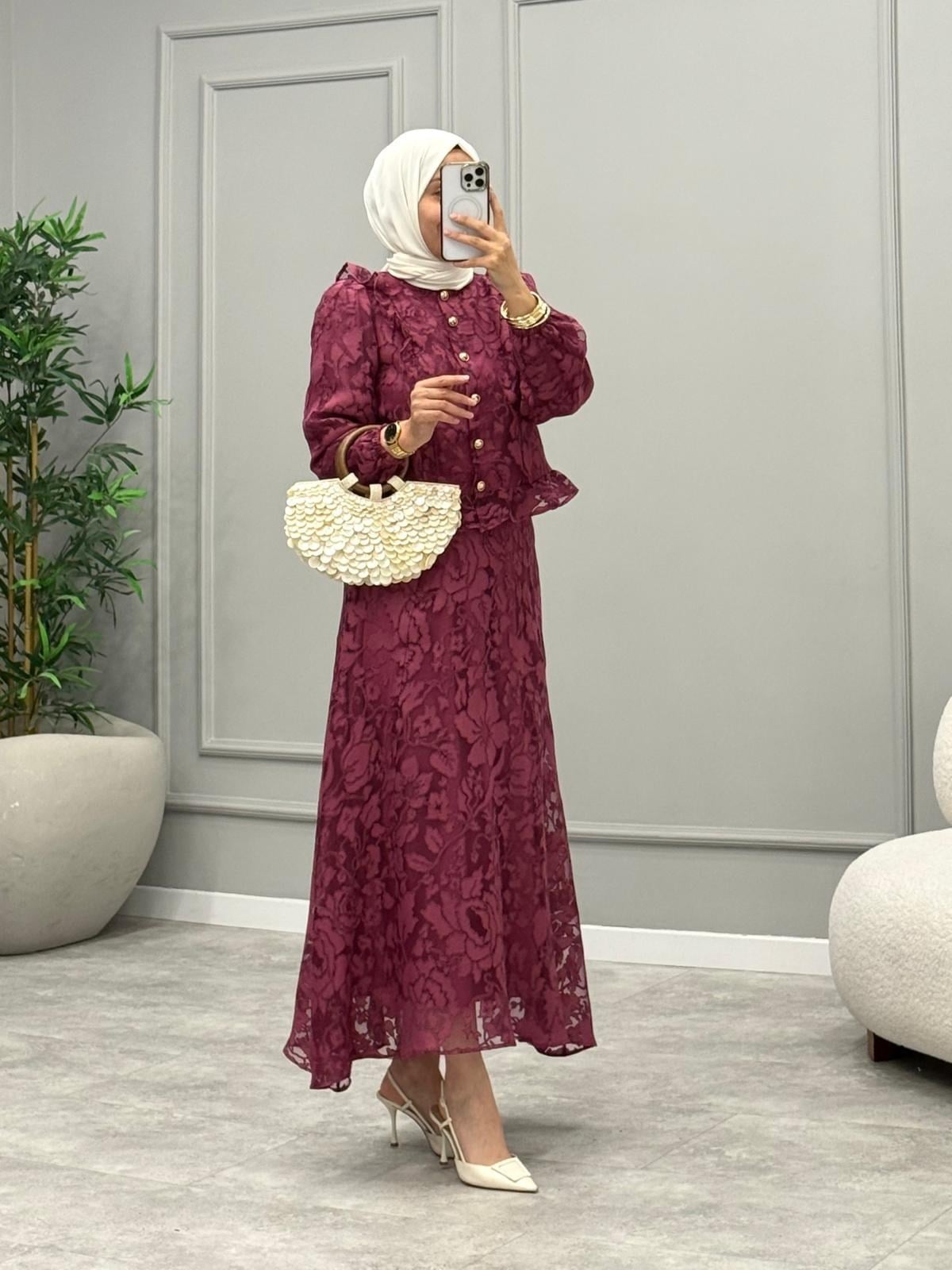 Julia Brode Takım -Bordo