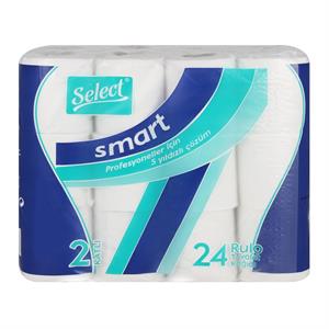 Select Smart Tuvalet Kağıdı Çift katlı 140 Yaprak 17.5 m - 24 Adet  - V