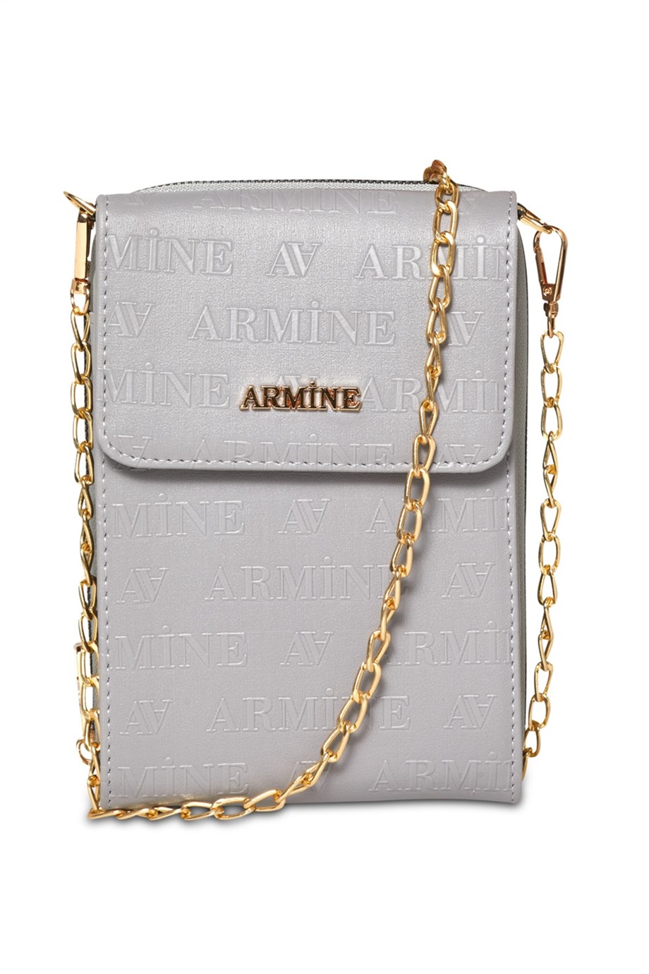 Armine Gri Lazer Çanta 266