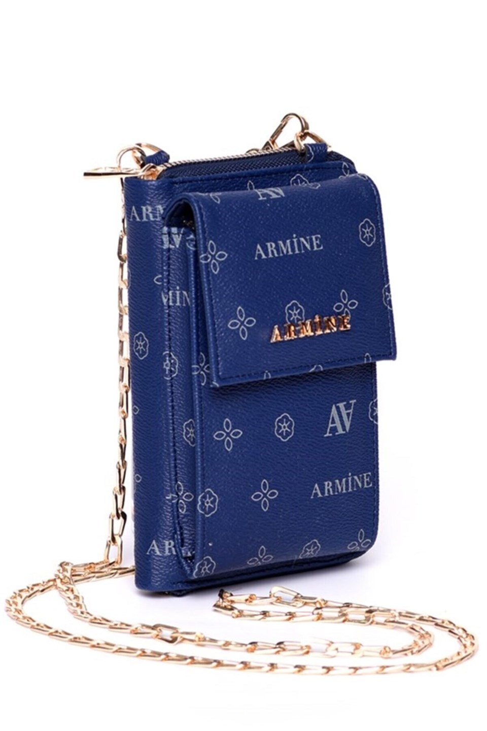 Armine Lacivert Baskılı Çanta 265