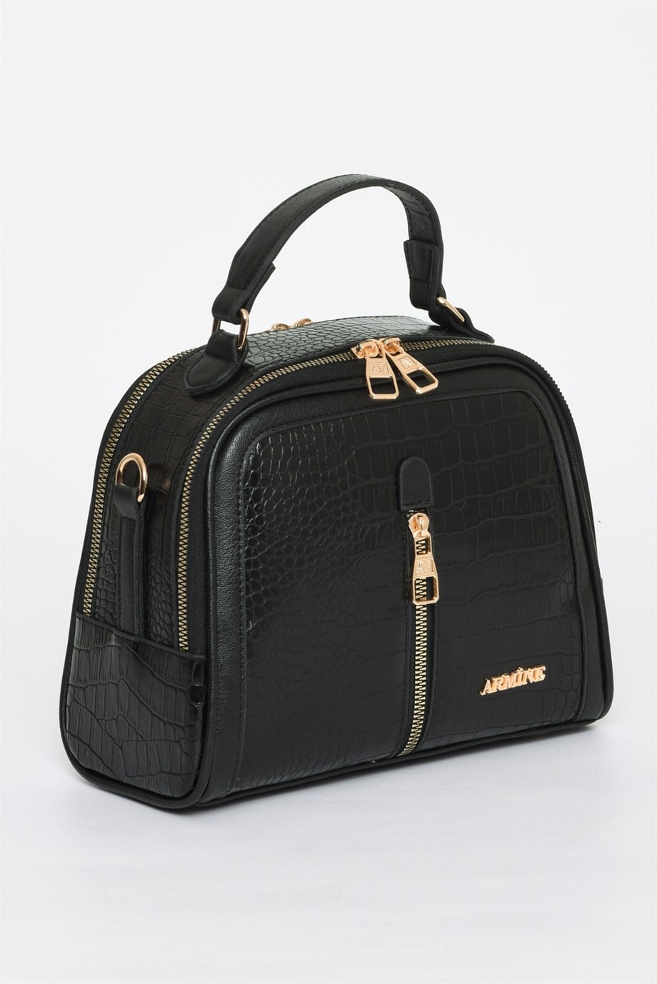 Armine Siyah Croco Çanta 302