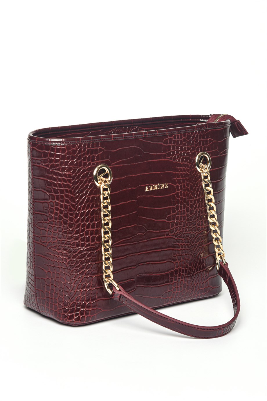 Armine Bordo Croco Çanta 271