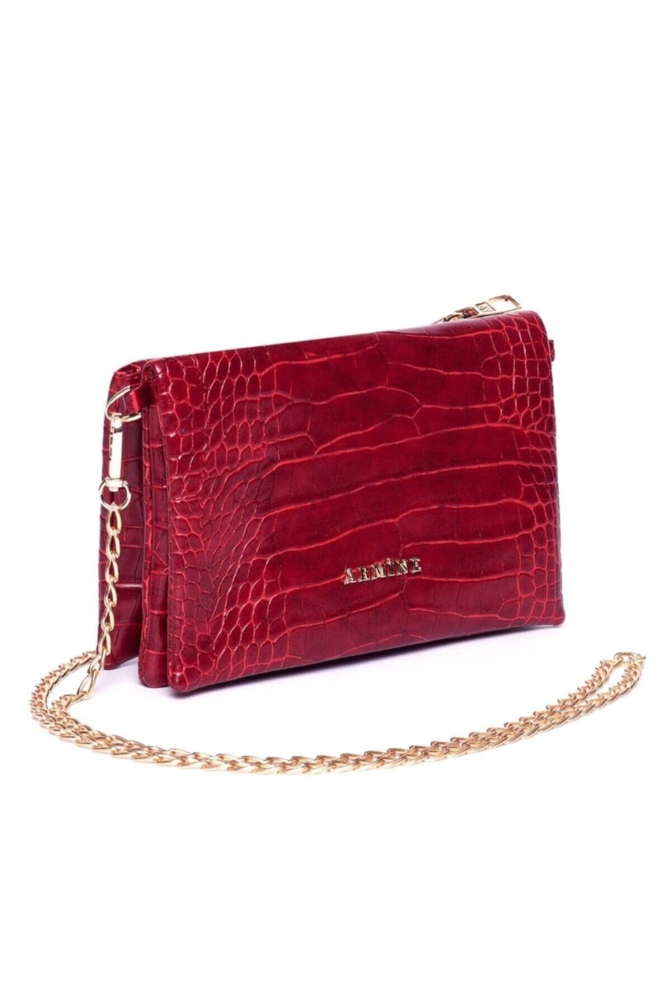 Armine Bordo Croco Çanta 281