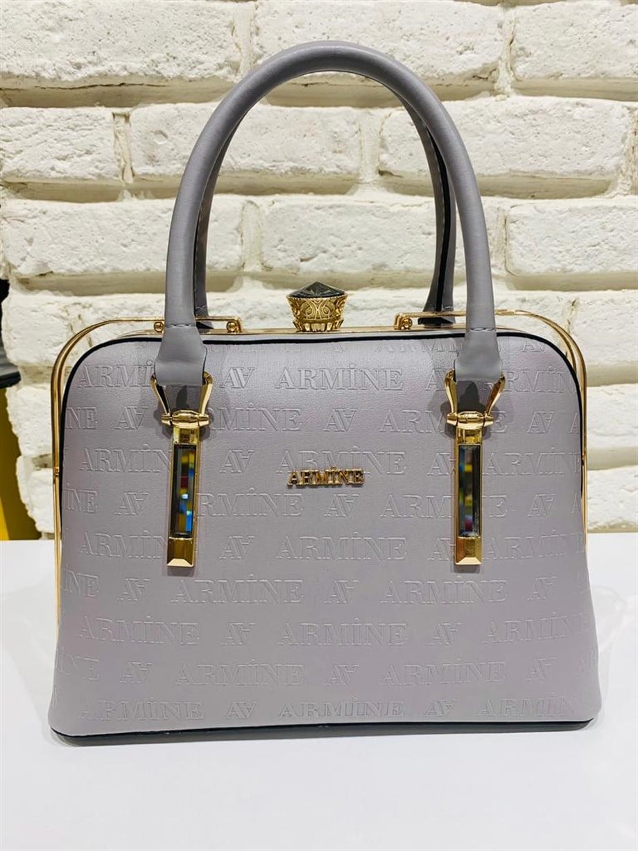 Armine Gri Lazer Çanta 339