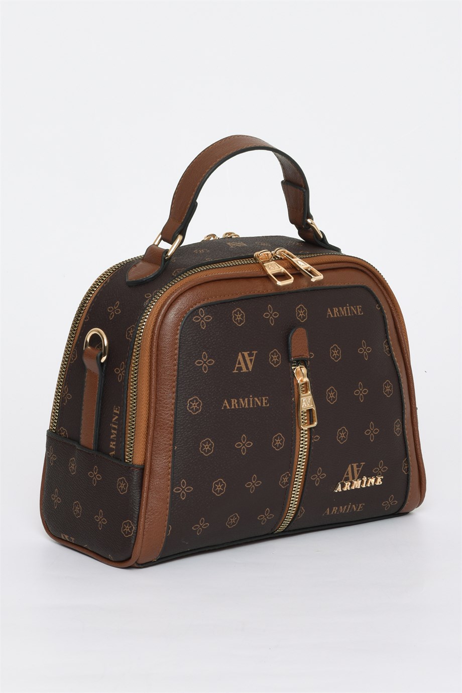 Armine Kahve Baskılı Çanta 302