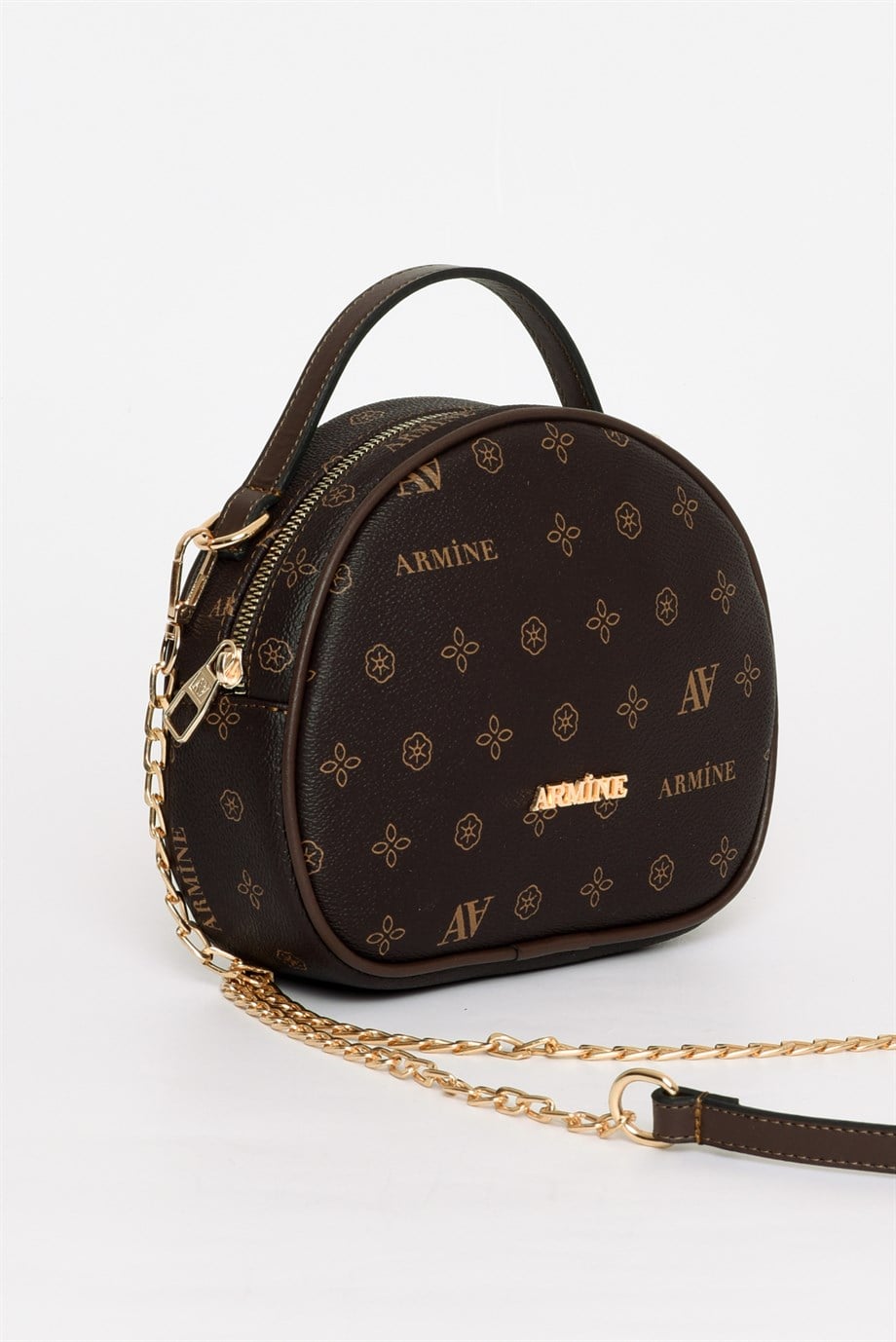 Armine Kahve Baskılı Çanta 306