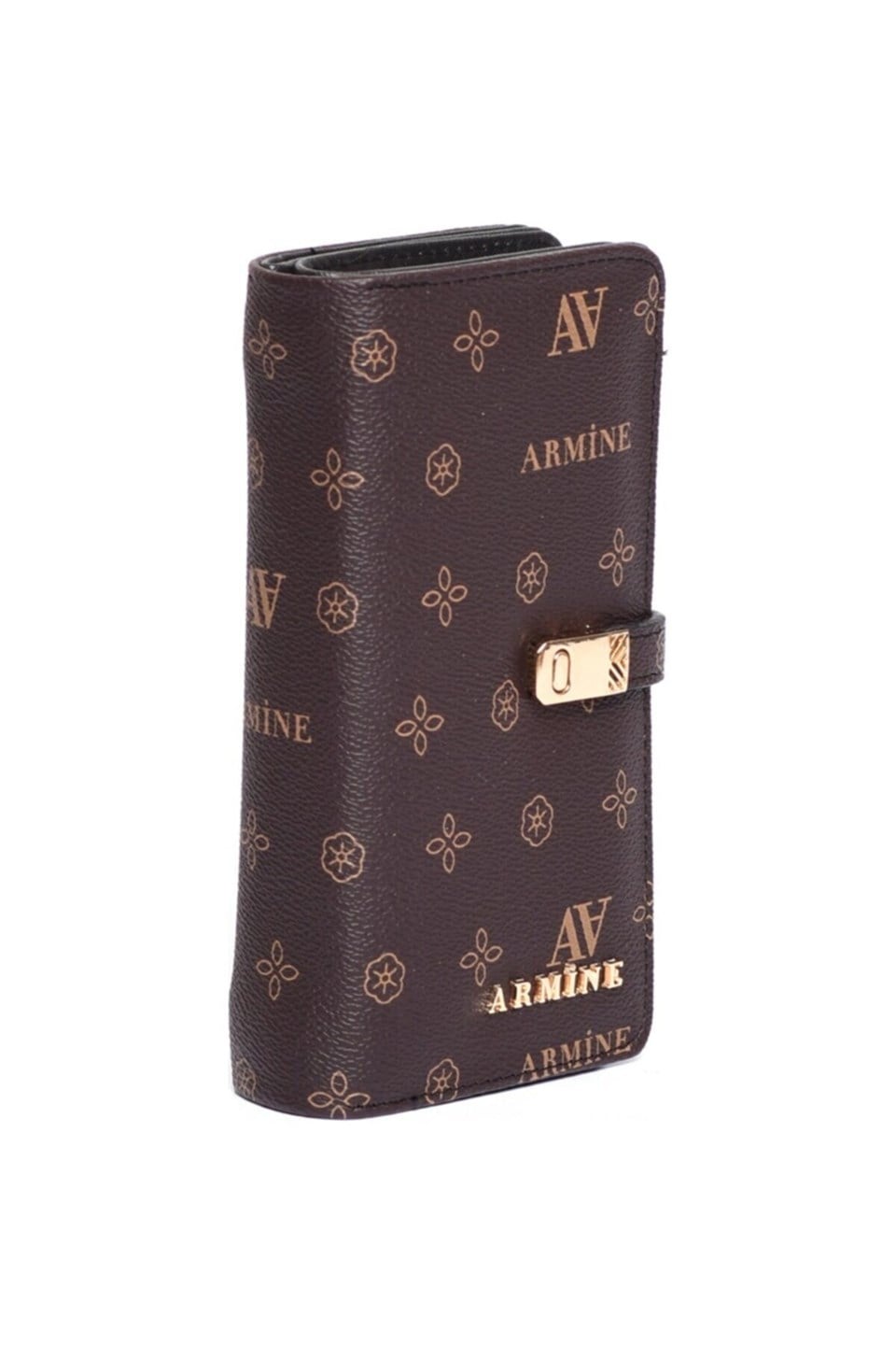 Armine Kahverengi Baskılı Cüzdan C02